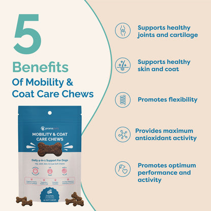 Mobility & Coat Care Chews for Dogs