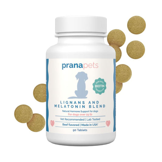 Melatonin and Lignans for Dogs with Biotin