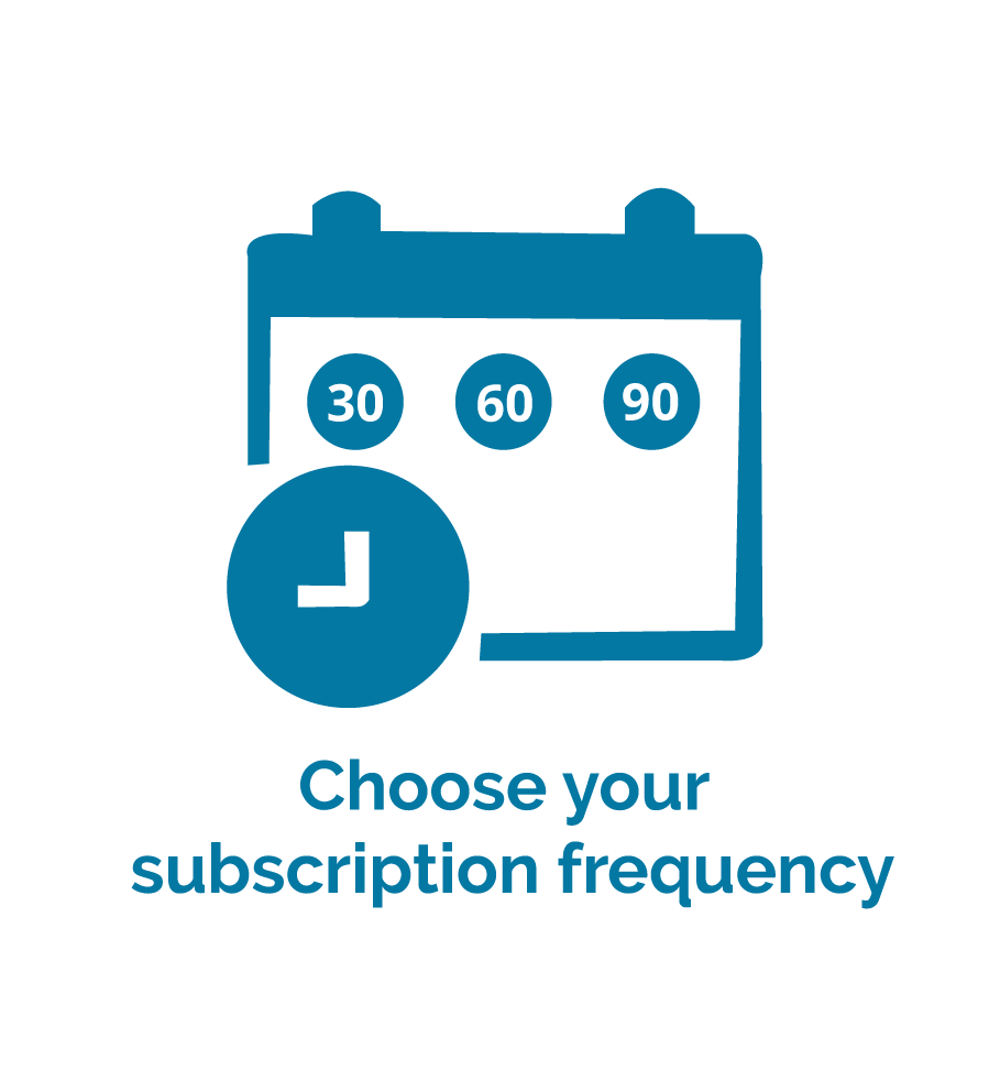 Choose your subscription frequency icon