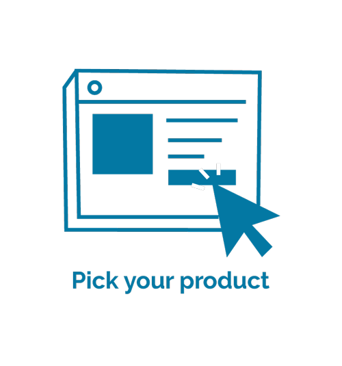 Pick your products subscribe and save icon